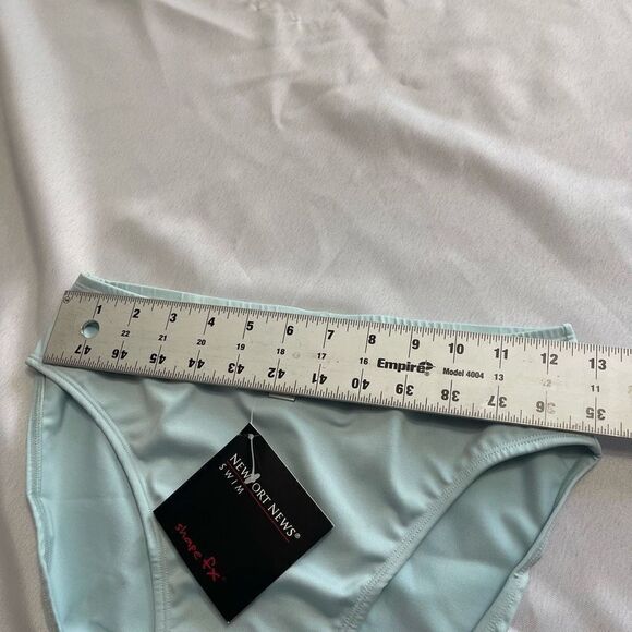 NWT Newport News Shape FX Light Blue Bathing Suit Bottoms Sz 10 90s 2000s Y2K - Picture 5 of 6